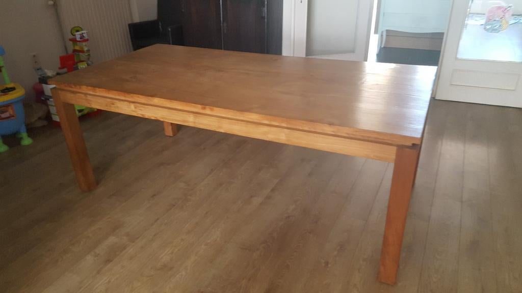Tafel in teak, Ophalen