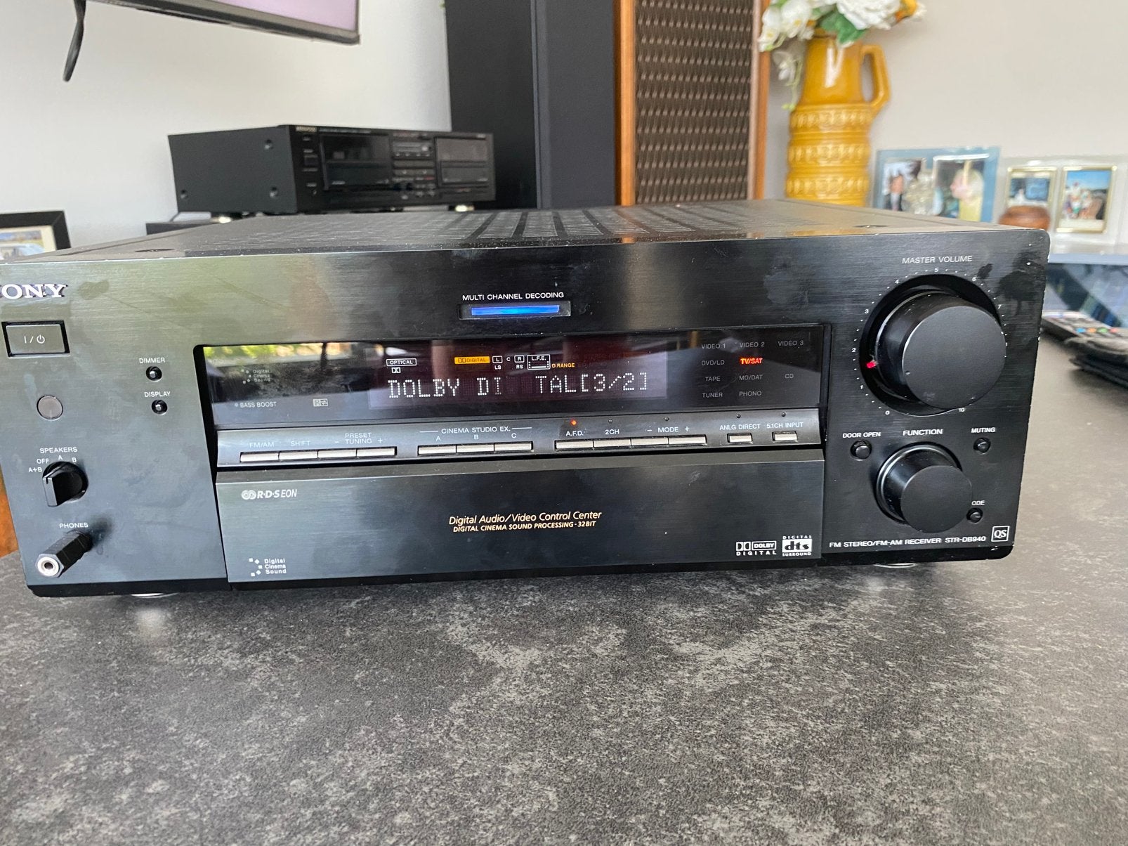 Sony STR-DB940 AV-receiver / FM-AM receiver, Audio, Tv en Foto, Versterkers en Ontvangers, Zo goed als nieuw, Stereo, 120 watt of meer