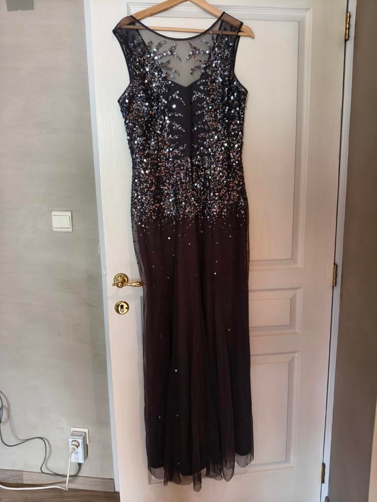 Lang avondkleed met glitter, Ophalen, Maat 38/40 (M)