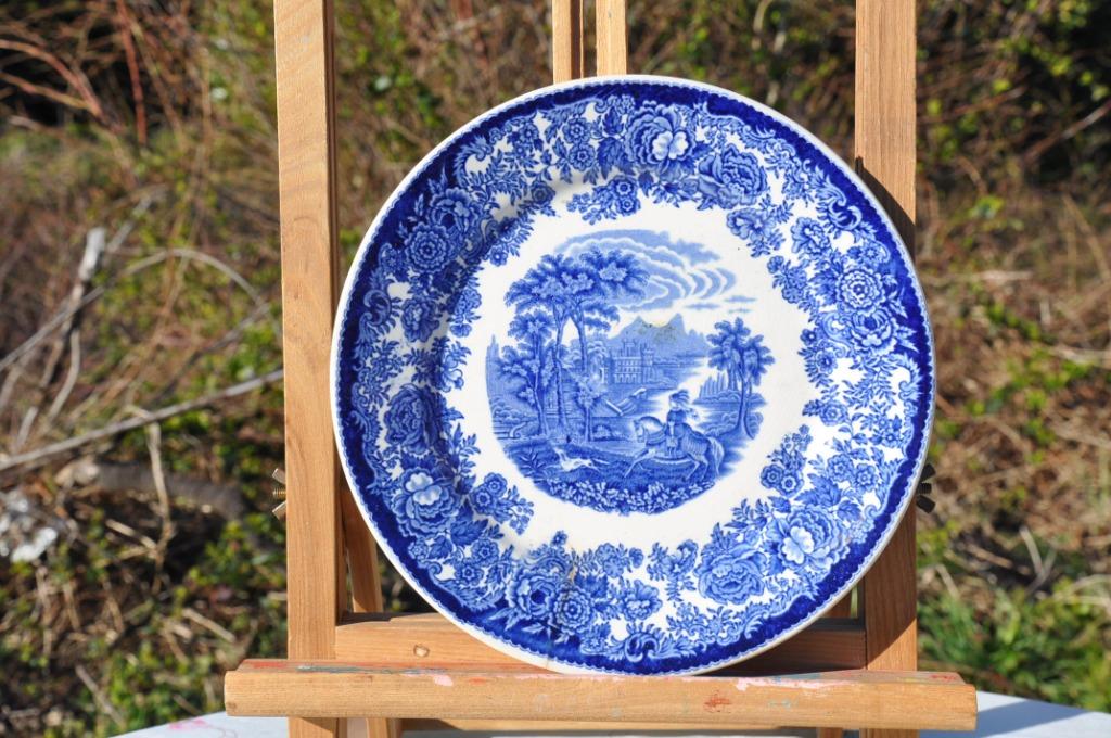 assiette decorative lonka  paysage avec chevalier (D), Ophalen of Verzenden