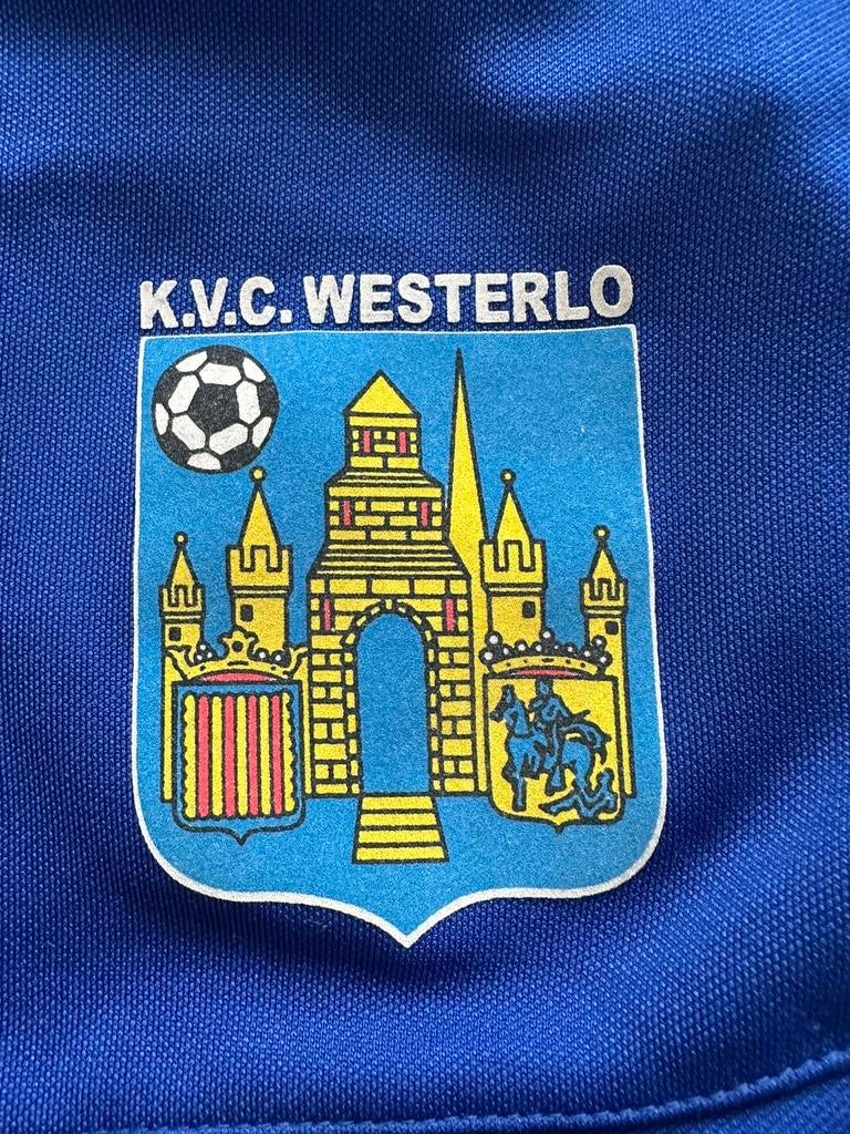 Exclusief retro trainingjas Westerlo in nieuwstaat, Ophalen of Verzenden, Zo goed als nieuw, Maat 48/50 (M), Blauw