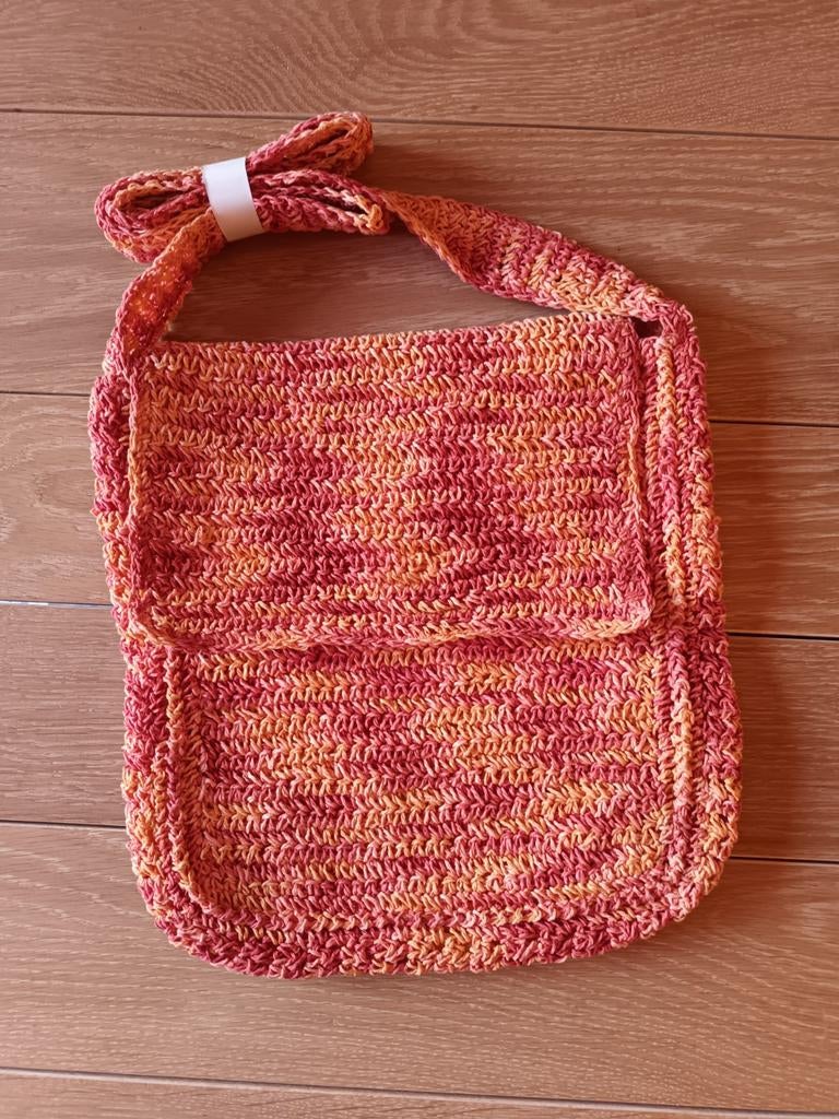 Sac bandoulière rose et orange, Enlèvement ou Envoi, Comme neuf, Orange