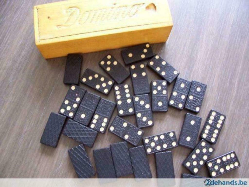 Oud dominospel Jaren 50, Antiek en Kunst, Ophalen of Verzenden