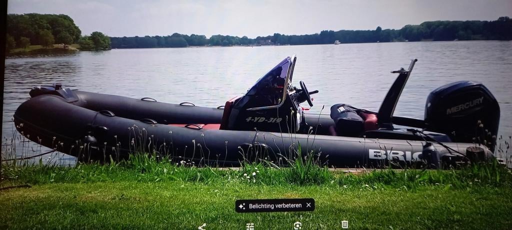 Rib Brig eagle 5  Black Edition 2020 + trailer 2021 Cuijk NL, Watersport en Boten, Rubberboten, Zo goed als nieuw, Ophalen
