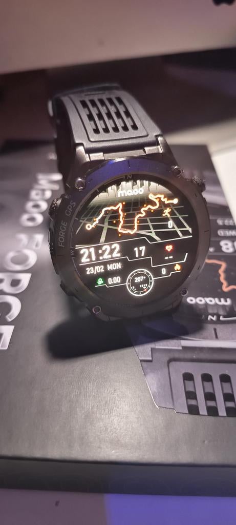 Maoo FORGE GPS Smartwatch – zo goed als nieuw, Overige merken, Kunststof, Polshorloge, Kunststof