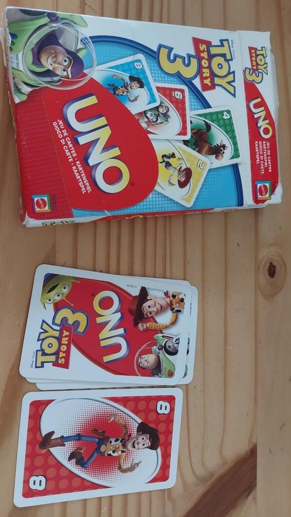 uno toy story, Enlèvement ou Envoi, Utilisé