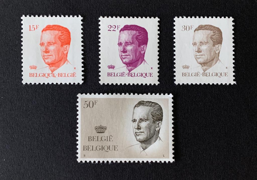 1984 obp 2124-27 **, Envoi, Non oblitéré, Maison royale