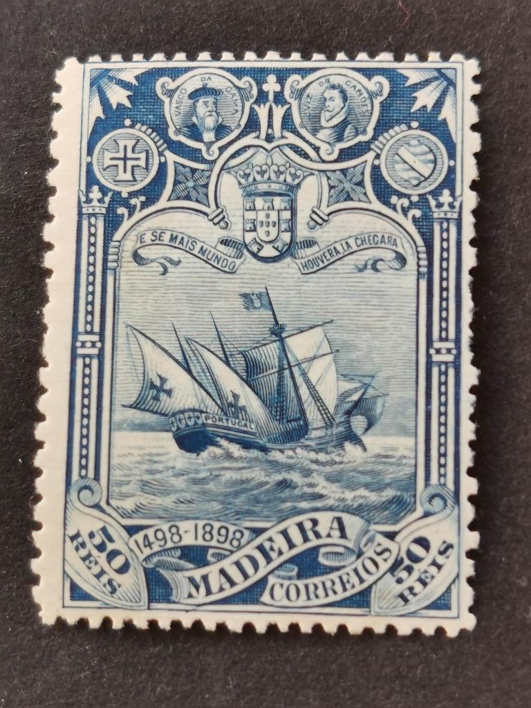 Madeira 1898 - voilier de Vasco da Gama *, Enlèvement ou Envoi, Portugal, Non oblitéré