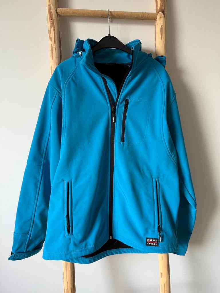 Felblauwe softshell jas Maat S | Lizzard, Blauw, Ophalen of Verzenden, Zo goed als nieuw, Lizzard