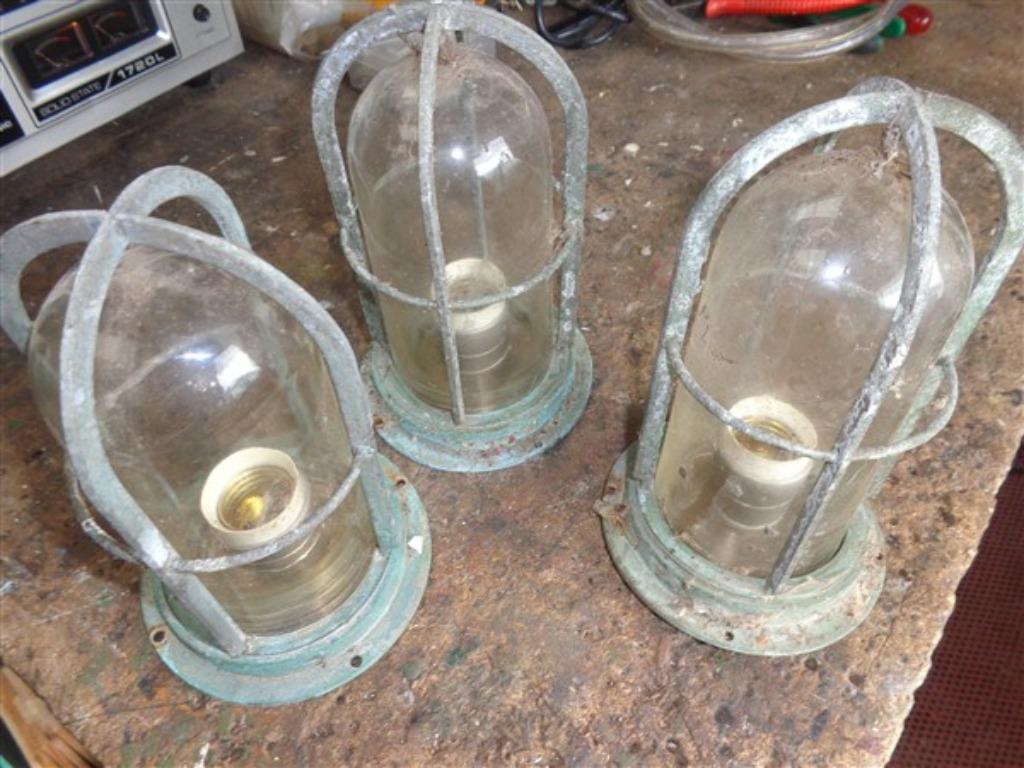 Scheeps lampen, Ophalen of Verzenden, Gebruikt, Glas
