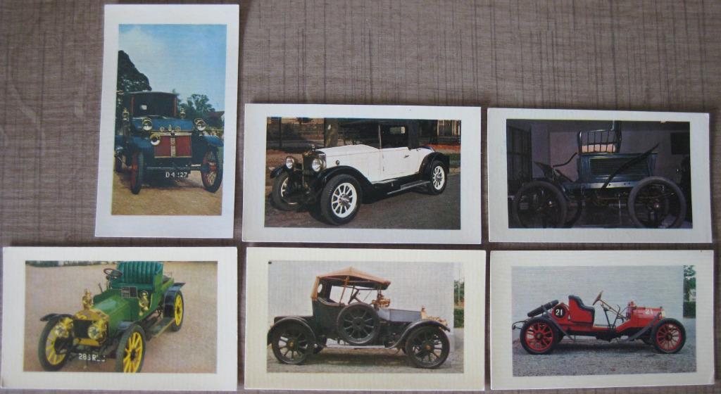 6 oude fotoprentjes: Rally van oude wagens, Ophalen of Verzenden, Gebruikt, Auto's