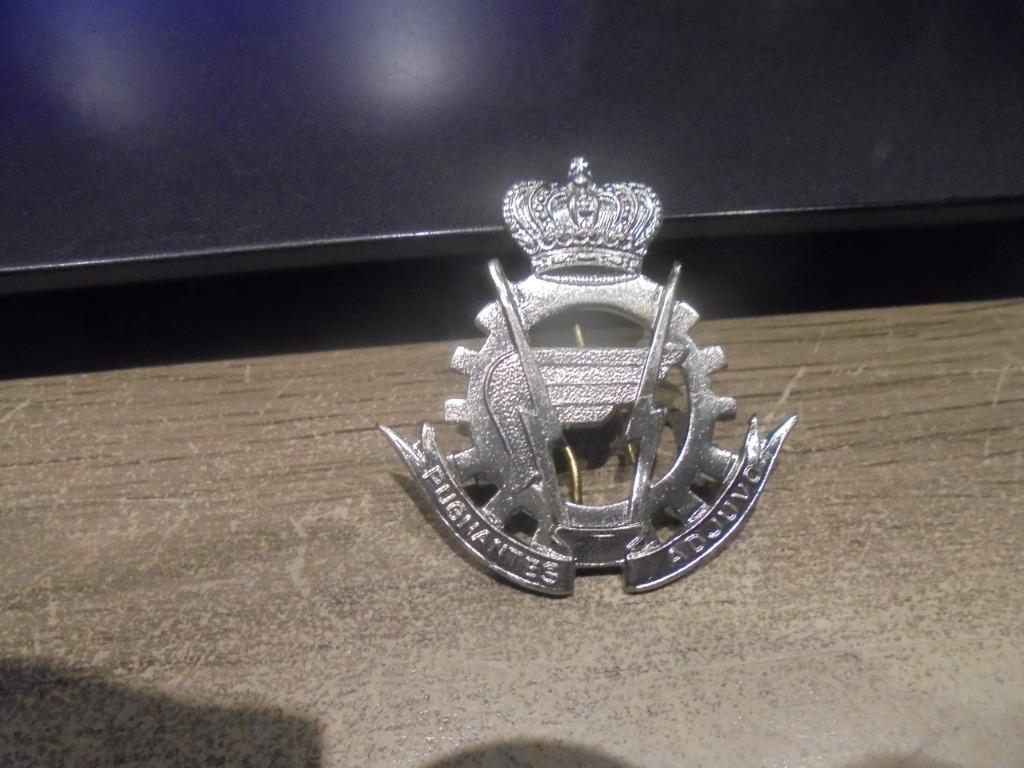 staf logistiek, Verzamelen, Militaria | Algemeen, Ophalen of Verzenden, Landmacht, Embleem of Badge