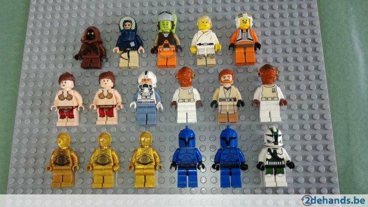 lego star wars minifiguren C-3PO, Admiral Ackbar, Leia,clone, Ophalen of Verzenden, Gebruikt, Lego