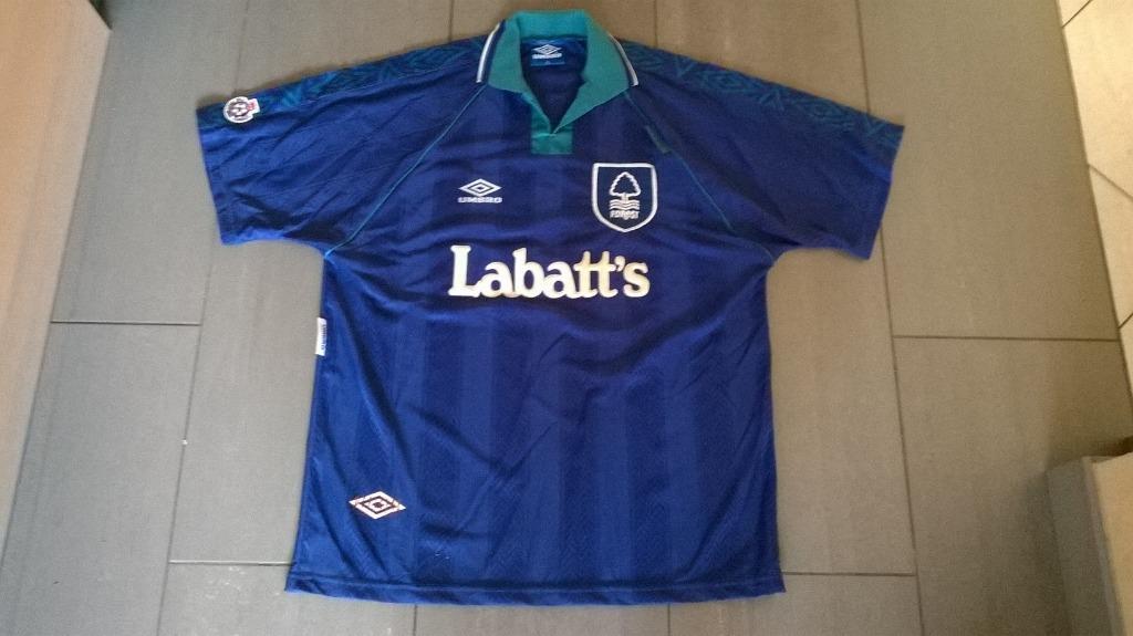 Chemise vintage Nottingham Forrest 1993 Maillot de football, Enlèvement ou Envoi, Utilisé, Maillot