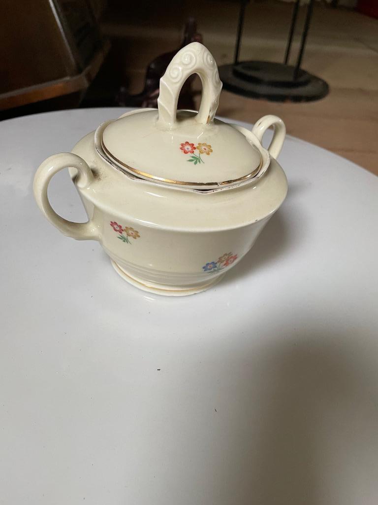 Suikerpot in mooie kleuren, Antiek en Kunst, Ophalen of Verzenden