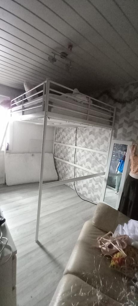 Hoogslaper twijfelaar wit, Huis en Inrichting, Ophalen, Twijfelaar, Hoogslaper