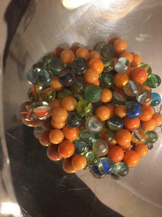 lot de billes en verres anciennes - vintage, Collections, Enlèvement, Utilisé