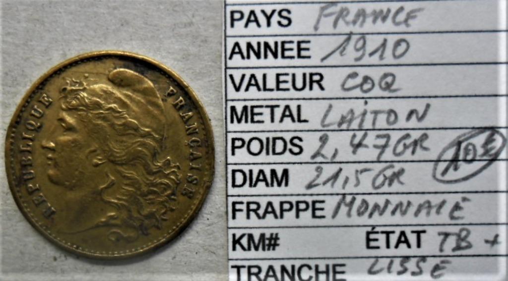 Token van de Franse republiek 21,5 mm haan Freedom Equality, Verzenden, Overige materialen