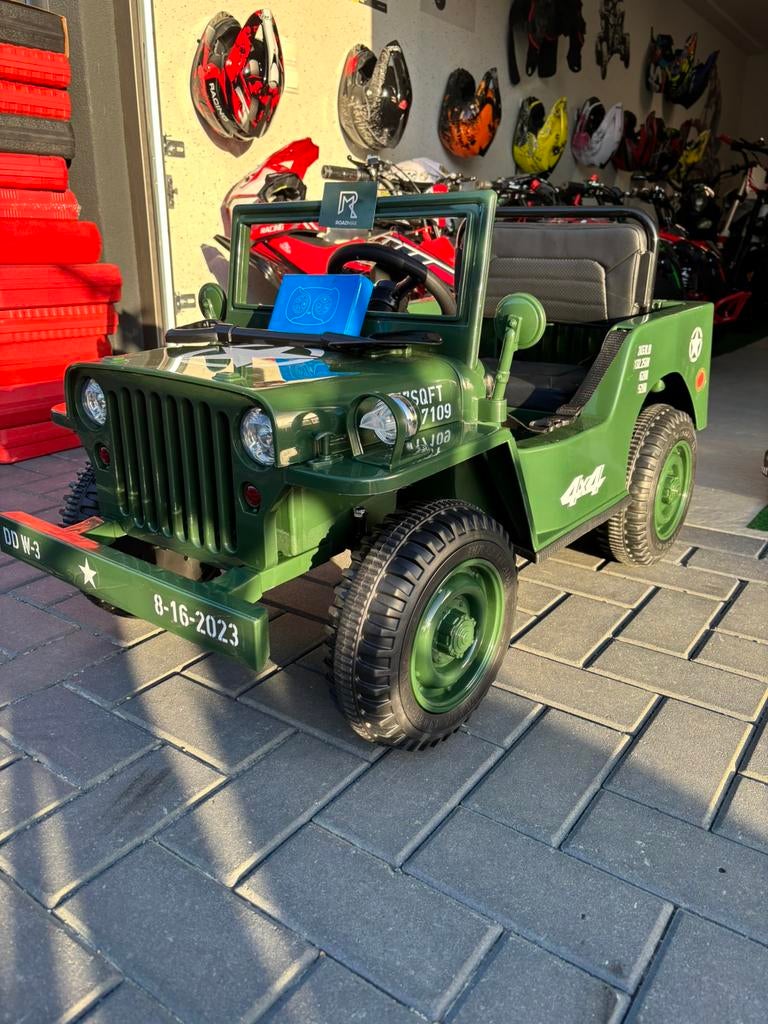 Willy’s Jeep 12V Kinderjeep op Accu + Joystick Nieuw, Kinderen en Baby's, Speelgoed | Buiten | Accuvoertuigen, Nieuw, Ophalen