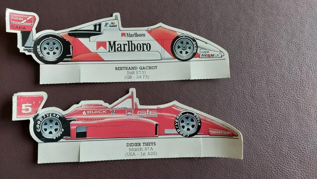 Bertrand Gachot en Didier Theys. 2 prenten, Ophalen of Verzenden, Gebruikt, Formule 1