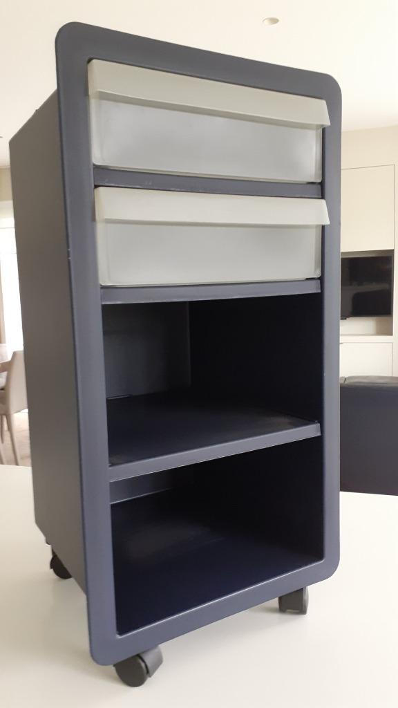 COMMODE à deux tiroirs, 25 à 50 cm, Moins de 100 cm, Comme neuf, Synthétique