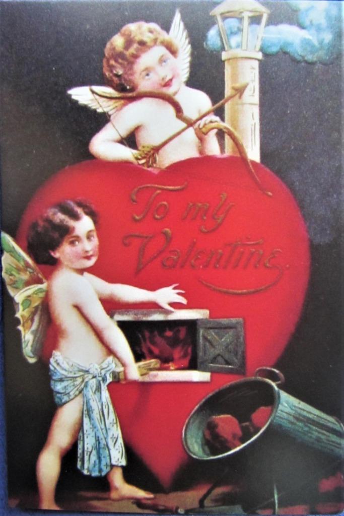 FANTASIEKAART- VALENTIJN, Ophalen of Verzenden, Ongelopen, Feest(dag)