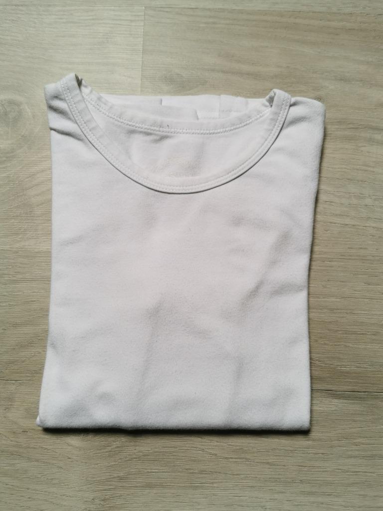 Witte longsleeve - maat 128, Kinderen en Baby's, Kinderkleding | Maat 128, Gebruikt, Jongen of Meisje, Shirt of Longsleeve, Ophalen of Verzenden