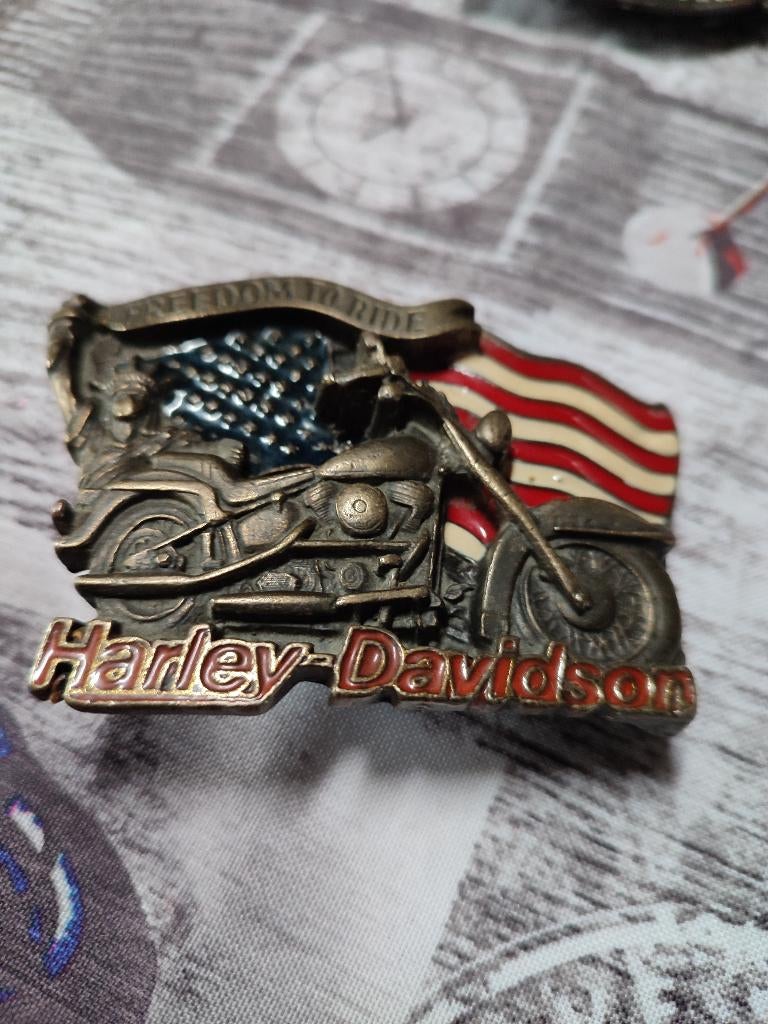 Harley Davidson riemgesp, Losse buckle of gesp, Overige kleuren, Minder dan 95 cm, Ophalen of Verzenden