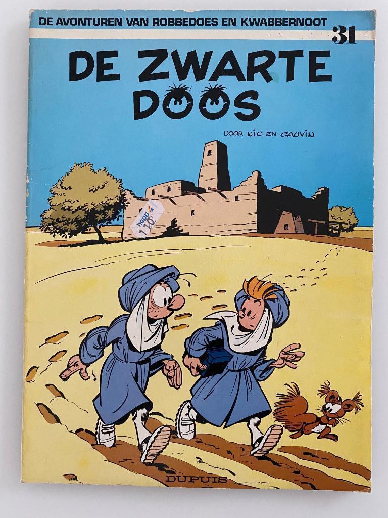 Robbedoes 31 De Zwarte Doos 1 ste druk 1983, Eén stripboek, Ophalen of Verzenden, Gelezen, Cauvin / Nic