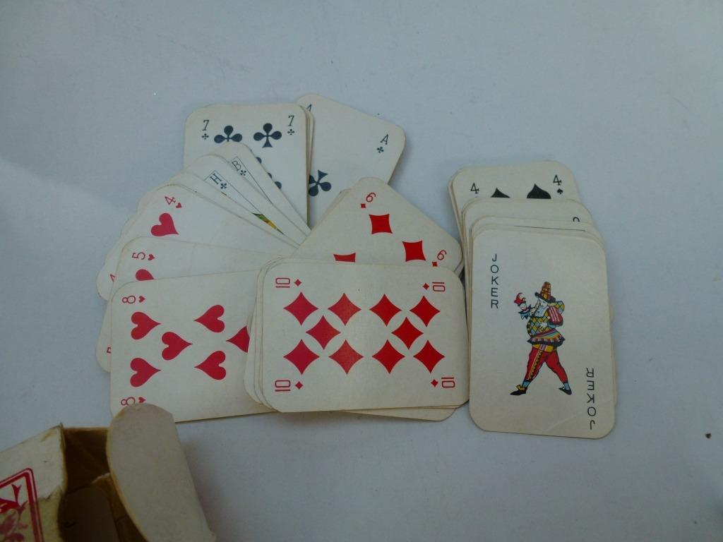 speelkaarten klein formaat jaren begin '60, Ophalen of Verzenden, Gebruikt, Speelkaart(en)
