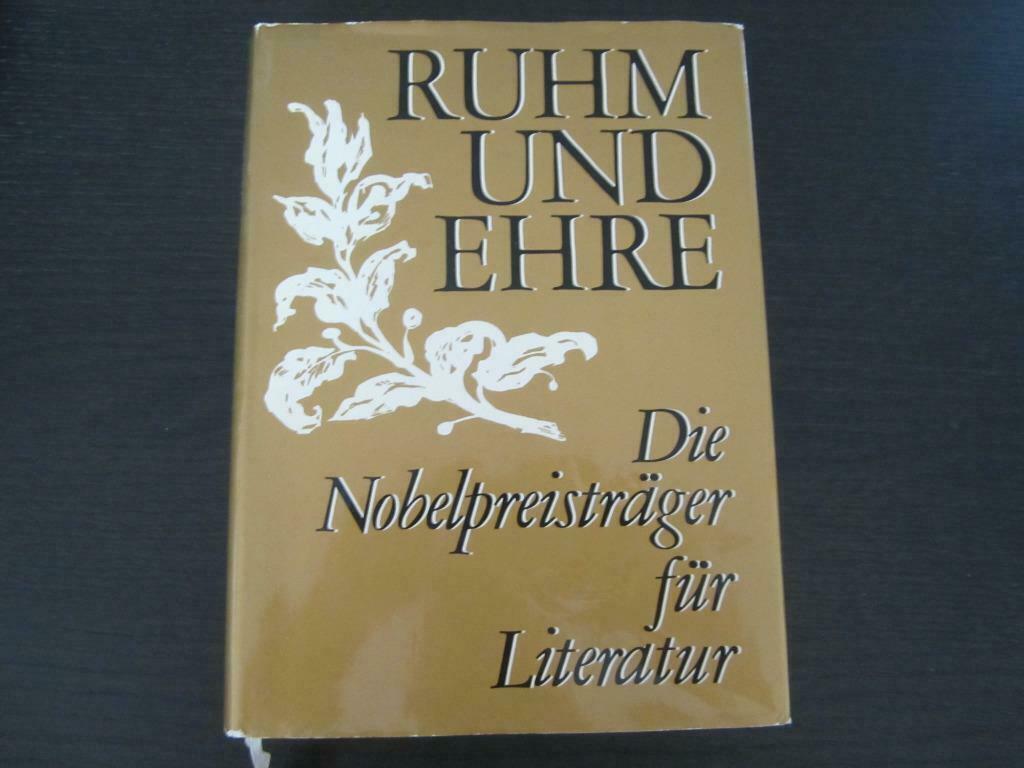 Ruhm und ehre -Die Nobelpreisträger für Literatur-, Boeken, Literatuur, Ophalen of Verzenden