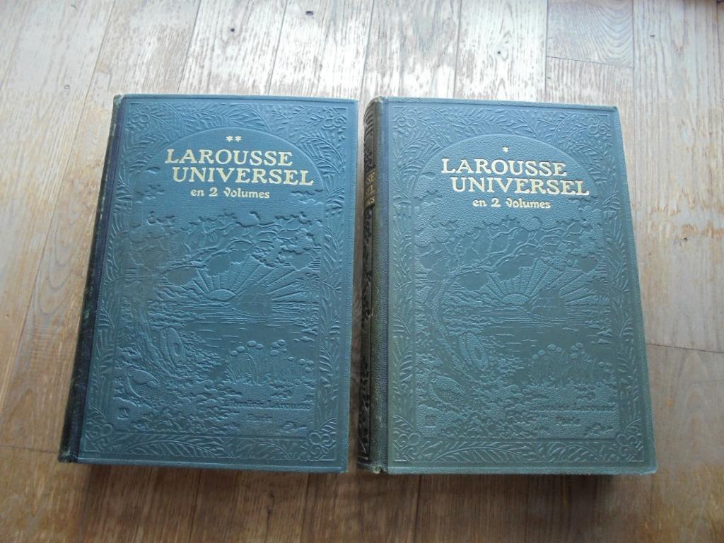 Larousse universel en 2 volumes dictionnaire, Larousse, Enlèvement, Utilisé, Français