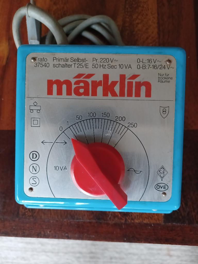 Märklin Transfo Train HO 37540, Enlèvement ou Envoi, Comme neuf, NS, Transformateur ou Alimentation