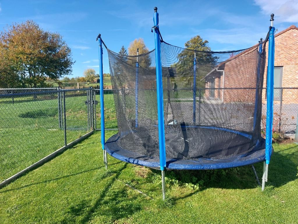 Trampoline 244cm Handson avec filet, Enlèvement, Comme neuf