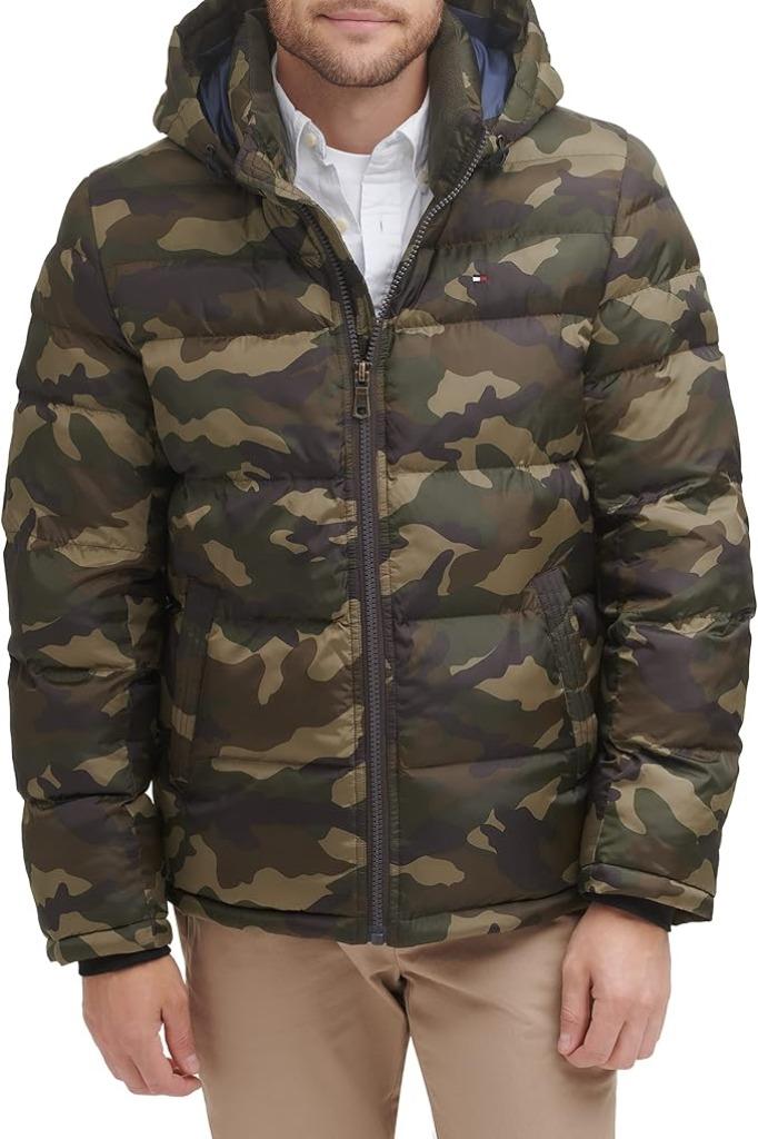 Tommy Hilfiger | Gewatteerde herenjas met kap | Nieuw, Kleding | Heren, Jassen | Winter, Overige kleuren, -, Verzenden, -