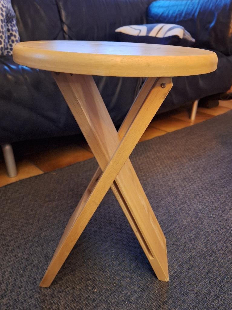 Tabouret pliant design Suzy  années 70/80 (Adrien Reed), Enlèvement, Utilisé, Bois