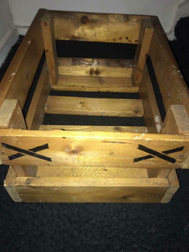 HOUTEN KIST KRAT, Huis en Inrichting, Woonaccessoires | Kisten, Ophalen, Gebruikt