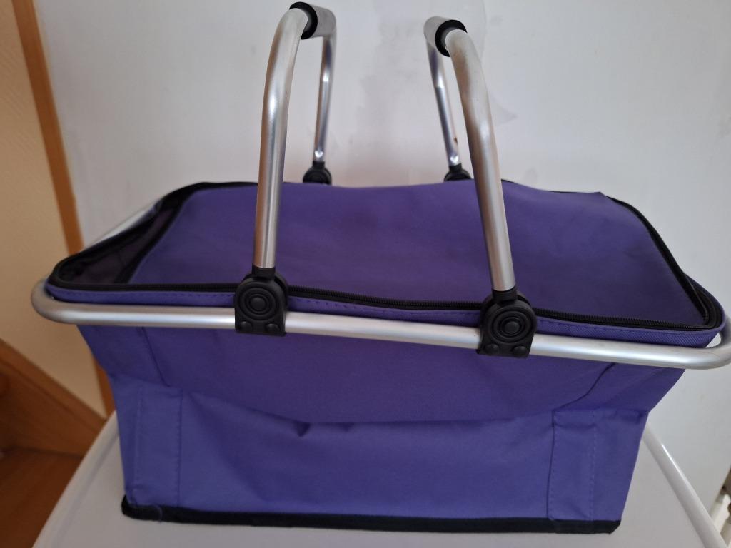 Sac shopping mauve état neuf, Handtassen en Accessoires, Ophalen, Nieuw, Paars, Shopper