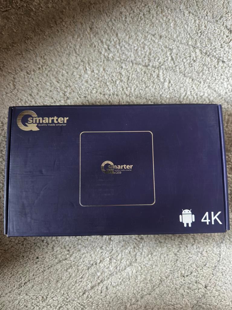 Qsmarter QS9 iptv mediaspeler NIEUW in doos, TV, Hi-fi & Vidéo, Lecteurs multimédias, Enlèvement, Comme neuf