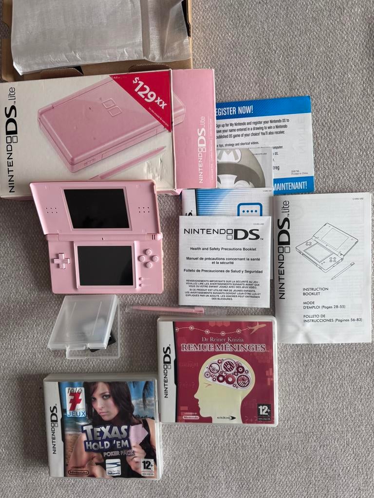 Nintendo DS Lite, Games en Spelcomputers, Spelcomputers | Nintendo DS, Zo goed als nieuw, DS Lite, Ophalen