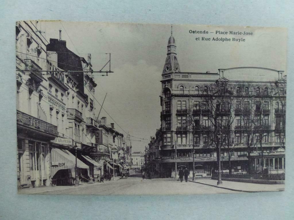 Oostende   Ostende Place Marie - José et rue Adolphe Buyle, Envoi, 1920 à 1940, Affranchie, Flandre Occidentale