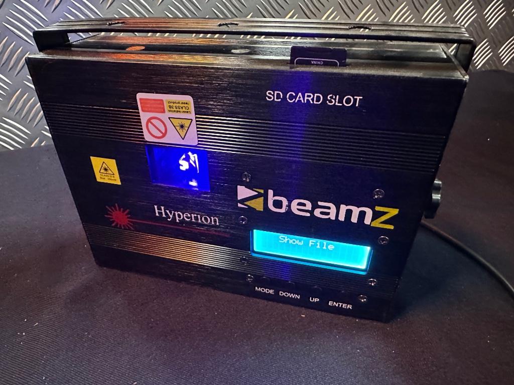 Beamz hyperion laser, Muziek en Instrumenten, Licht en Laser, Nieuw, Laser, Geluidgestuurd, Kleur, Ophalen
