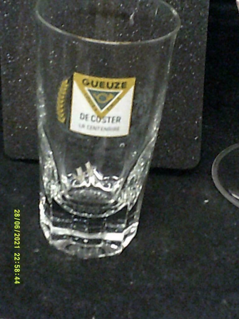 Gueuze.Geuze.Kriek.Lambic.L.& E. De Coster Le Centenaire, Verzamelen, Biermerken, Ophalen of Verzenden, Zo goed als nieuw, Glas of Glazen