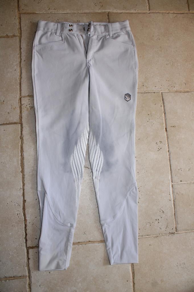 Pantalon blanc "SAMSHIELD"( T 36) défauts, Dieren en Toebehoren, Paardrijkleding, Ophalen, Gebruikt, Kinderen, Bovenkleding