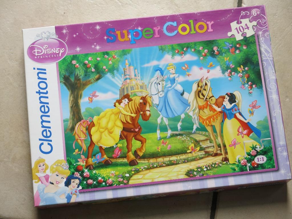 Een puzzel Sneeuwwitje ea Disney prinsessen, 104st, als nieu, Ophalen, Meer dan 50 stukjes, Zo goed als nieuw, 6 jaar of ouder
