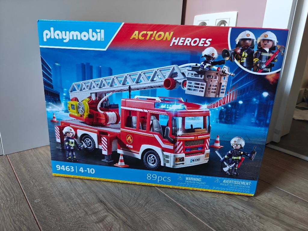Playmobil brandweerwagen, Ophalen, Nieuw, Complete set