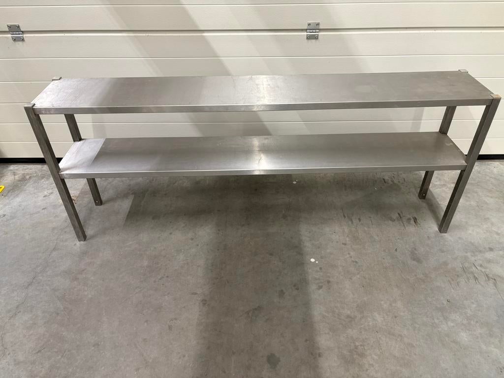 Inox opzet tafel ( rek ) 4 stuks, Ophalen, Zo goed als nieuw