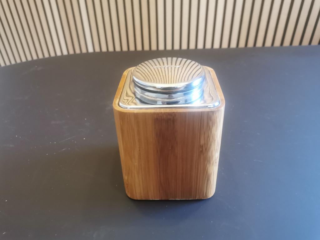 Simplehuman Badkamer Wattenstaafhouder, Ophalen of Verzenden, Gebruikt, Bruin, Overige typen