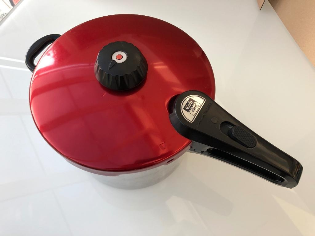 Snelkookpot  Fissler Vitavit Royal S2000, 5 liter., Kookpan of Snelkookpan, Gebruikt, Keramische plaat, Aluminium