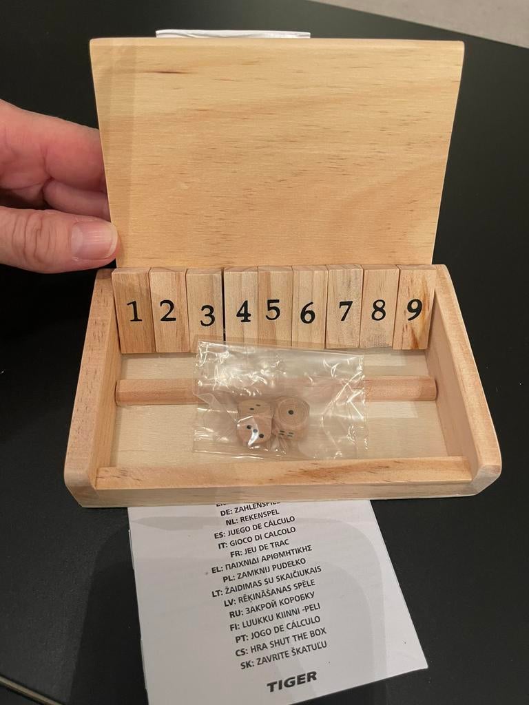 Gezelschapsspel : Shut The Box  , Ophalen, Nieuw